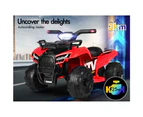 ALFORDSON Kids Ride On Car Electric ATV Toy 25W Motor W/ USB MP3 LED Light Red