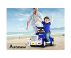 ALFORDSON Kids Ride On Car Electric Toy Truck 25W Motor w/ LED Lights Blue