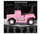 ALFORDSON Kids Ride On Car Electric Toy Truck 25W Motor w/ LED Lights Pink