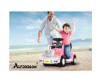 ALFORDSON Kids Ride On Car Electric Toy Truck 25W Motor w/ LED Lights Pink