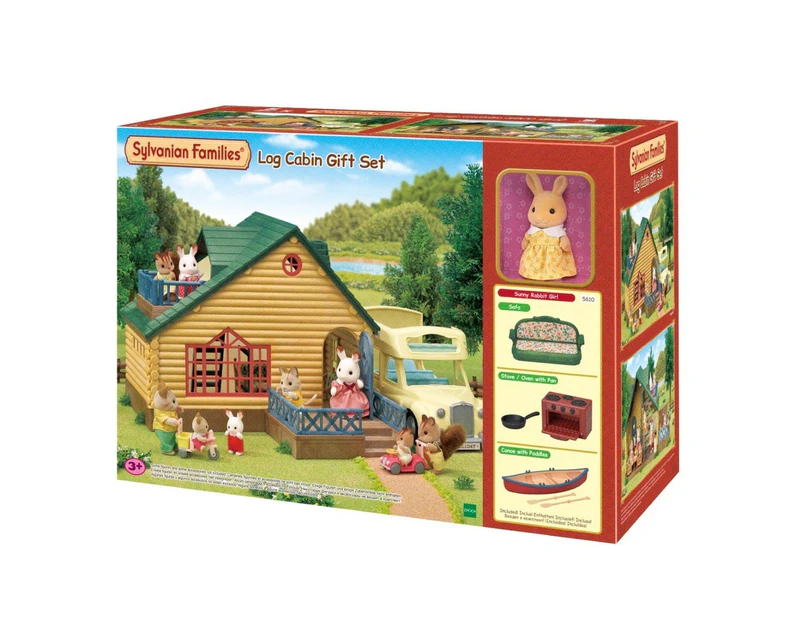 Sylvanian Families Log Cabin Gift Set Kids/Childrens/Family Toy Playset 3y+