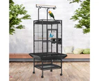 Advwin Bird Cage 153CM 2 Perches Aviary Parrot Budgie Playtop Slide Tray Wheels