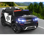 ALFORDSON Kids Police Ride On Car 12V Electric Toy Patrol Remote Control Black