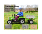 ALFORDSON Kids Ride On Car Tractor 12V Electric Toy Vehicle Child Green