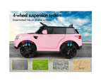 ALFORDSON Kids Ride On Car 12V Eletric Motor Remote Car Toy MP3 LED Light Pink