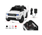 ALFORDSON Kids Ride On Car 12V Eletric Motor Remote Car Toy MP3 LED Light White