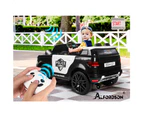 ALFORDSON Kids Police Ride On Car 12V Electric Toy Patrol Remote Control Black