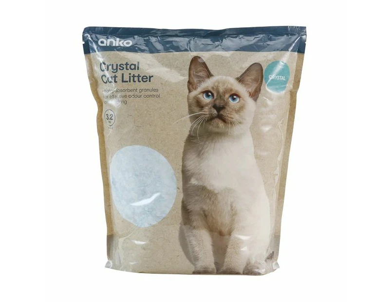 Cat Litter Crystal 3.2kg - Anko - White