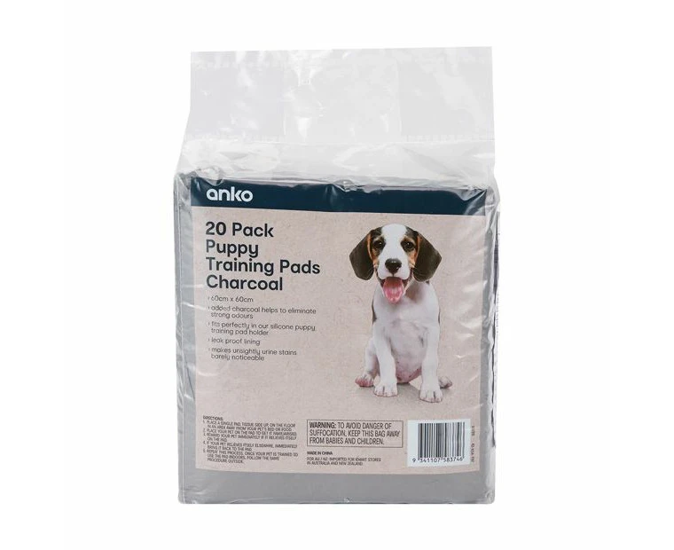 Charcoal Puppy Pad, 20 Pack - Anko