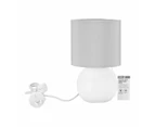 Ceramic Base Table Lamp - Anko - White