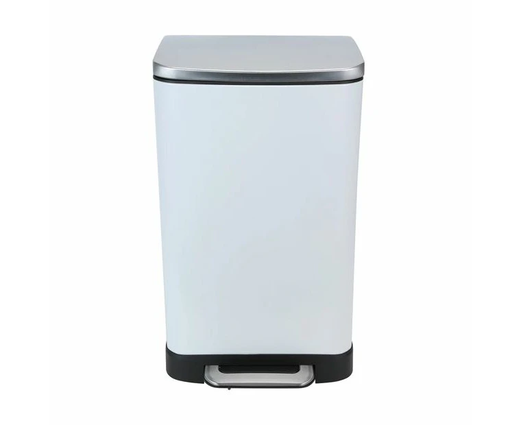 White Rectangular Bin, 30L - Anko