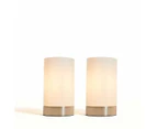 Glass Touch Lamp, Set Of 2 - Anko - Silver
