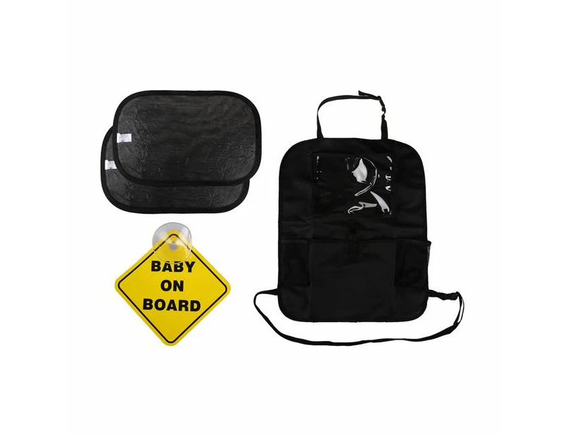 Car Travel Accessories Kit  - Anko - Black