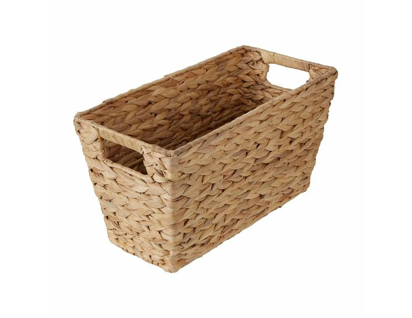 Rectangle Narrow Basket with Handles  - Anko - Neutral