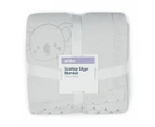Scallop Edge Blanket - Anko - White