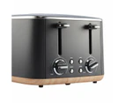 4 Slice Toaster, Grey - Anko - Grey