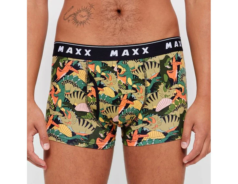 Maxx Flyfront Trunks - Dino - Multi