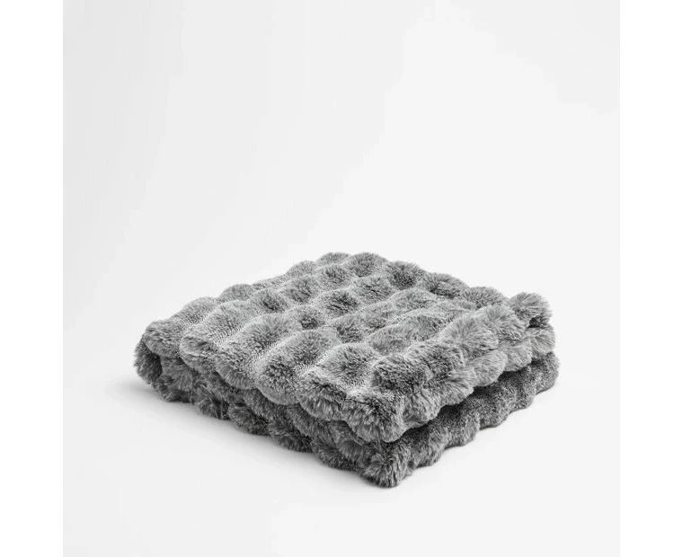 Target Textured Faux Fur Throw - Aldo