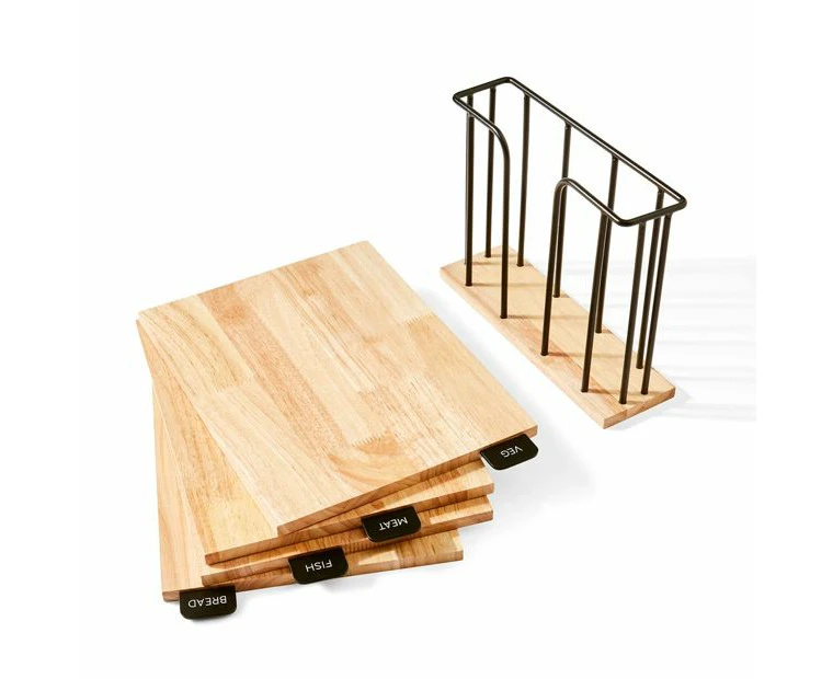 Wood Cutting Boards, Set of 4 - Anko