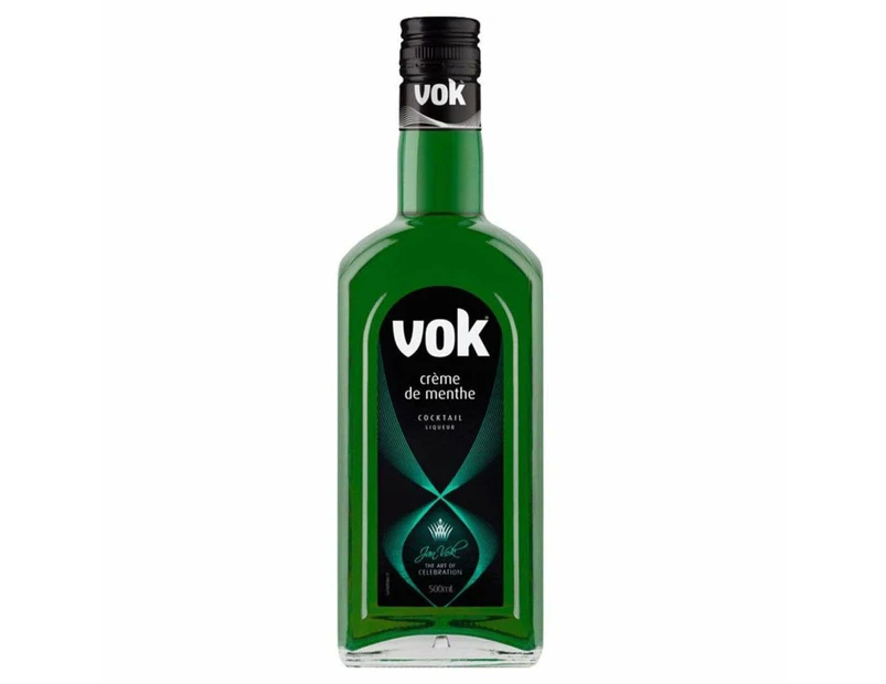 Vok Green Creme de Menthe Liqueur, 500ml 17% Alc.