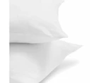 Medium Profile Cotton Rich Cover Pillows, 2 Pack - Anko - White