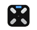 Human Body Scale Bluetooth Body Fat Scale Bathroom Smart Digital Weight Scale Electronic Scale-Black
