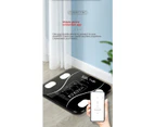 Human Body Scale Bluetooth Body Fat Scale Bathroom Smart Digital Weight Scale Electronic Scale-Curve black