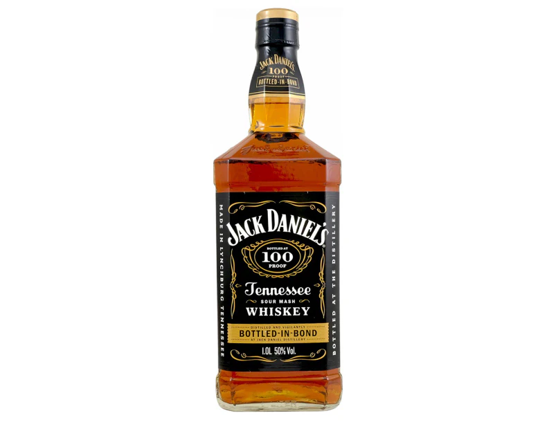 Jack Daniels Bottled in Bond 100 Proof Tennessee Whiskey 1000ml