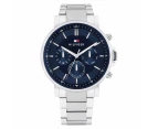 Tommy Hilfiger Stainless Steel Navy Dial Multi-function Men's Watch - 1710588