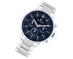 Tommy Hilfiger Stainless Steel Navy Dial Multi-function Men's Watch - 1710588