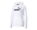 Puma Women's Essentials Logo Fleece Hoodie - White