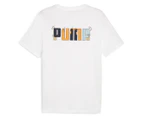 Puma Men's Graphics Feel Good Tee / T-Shirt / Tshirt - White