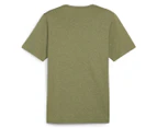 Puma Men's Essentials Heather Tee / T-Shirt / Tshirt - Olive Green
