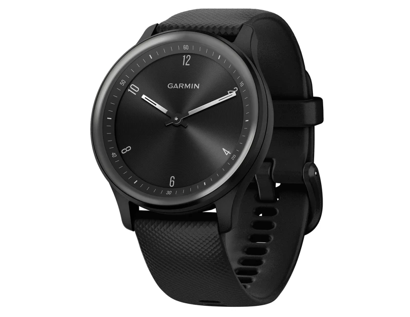 Garmin Vivomove Sport 40mm Hybrid Silicone Smart Watch - Black/Slate