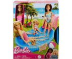 Barbie - Summer Pool With Doll - Mattel