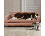 Pet Sofa Chair Bed PU Leather Indoor Dog Cat Puppy Cushion Couch Lounger