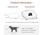 Pet Sofa Chair Bed PU Leather Indoor Dog Cat Puppy Cushion Couch Lounger