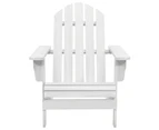 vidaXL Garden Chair Wood White
