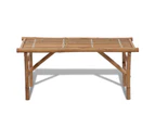 vidaXL Folding Garden Bench 118 cm Bamboo