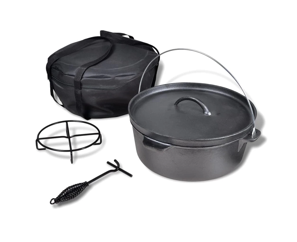 vidaXL Dutch Oven 11.3 L including Accessories