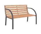 vidaXL Garden Bench 120 cm Wood and Iron