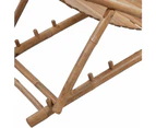 vidaXL Outdoor Deck Chair with Footrest Bamboo