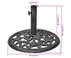vidaXL Umbrella Base Cast Iron 12 kg 48 cm