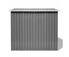 vidaXL Garden Storage Shed Grey Metal 257x205x178 cm