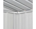 vidaXL Garden Shed Grey Metal