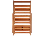 vidaXL 3-Tier Plant Stand 50x63x80 cm Solid Acacia Wood