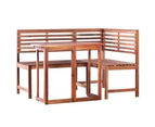 2 Piece Bistro Set Solid Acacia Wood