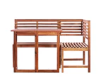 2 Piece Bistro Set Solid Acacia Wood