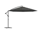 vidaXL Cantilever Umbrella with Aluminium Pole 350 cm Anthracite