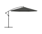 vidaXL Cantilever Umbrella with Aluminium Pole 350 cm Anthracite